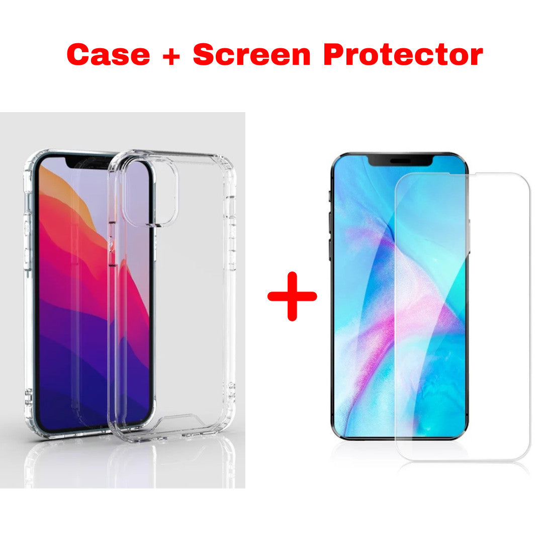 For iPhone 17 16 15 14 13 12 Pro Max XR Clear Full Shockproof mobile Case Cover