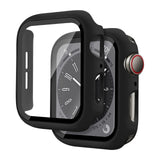 For Apple Watch Series 11 10 9 8 7 SE Case Full Glass Cover 41 42 45 40 44 49mm - 45-Degree Angle