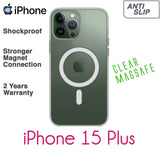 Magsafe iPhone Clear Cover Shockproof Non Slip Apple Case MagSafe