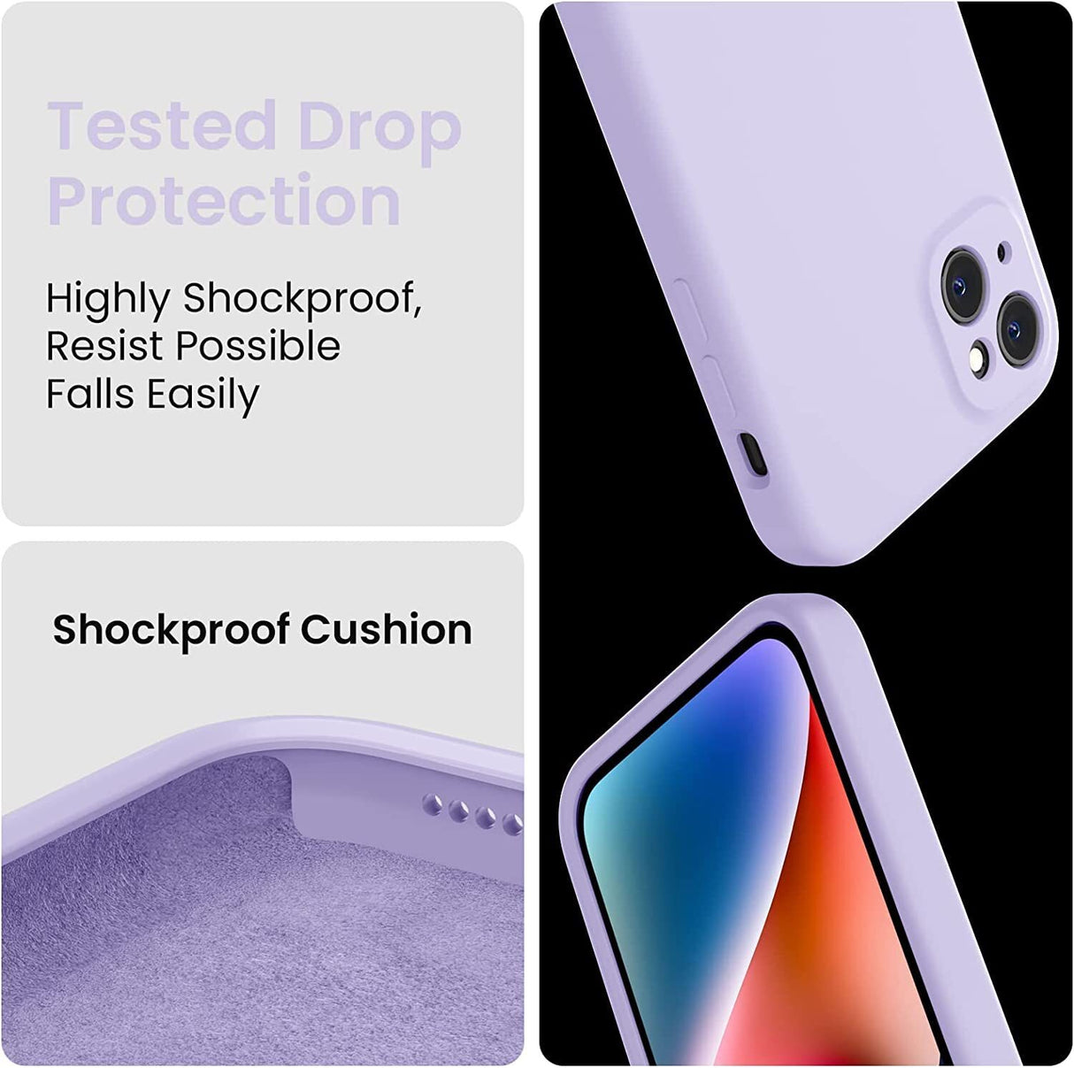 iPhone Case 17 16 15 14 12 11 13 Pro Max XR Mini Plus Shockproof Silicone Cover