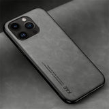 Leather Case For iPhone 17 Air 16 16e 15 14 13 12 Mini 11 Pro Max X SE 8 7 Cover - 45-Degree Angle