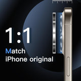 2X For iPhone 14 13 12 11 Pro Max Camera Lens Tempered Glass Screen Protector - Rear View