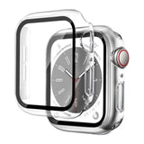 For Apple Watch Series 11 10 9 8 7 SE Case Full Glass Cover 41 42 45 40 44 49mm