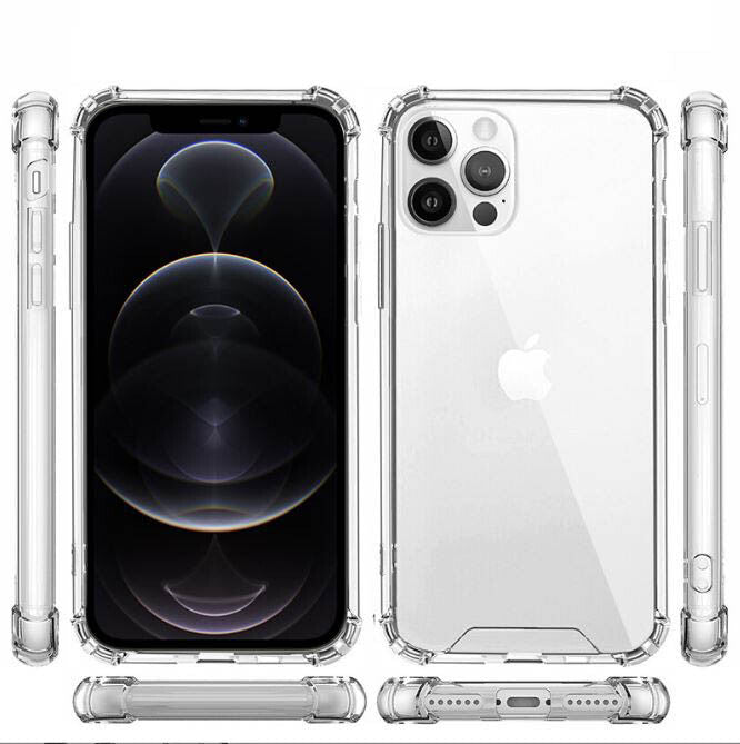 Clear Shockproof Bumper Back Case Cover For iPhone 14 13 12 11 Pro Plus MAX XR