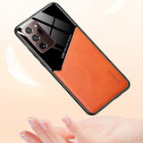 Leather Flip Wallet Case Stand Cover for Samsung Galaxy S21 S22 S20 Note20 AU - Close-Up Angle