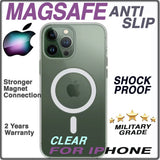 Magsafe iPhone Clear Cover Shockproof Non Slip Apple Case MagSafe