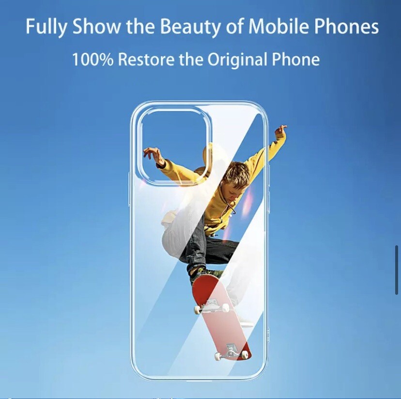 For iPhone 17 16 15 14 13 12 Pro Max XR Clear Full Shockproof mobile Case Cover