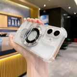 For iPhone 17 16 15 Pro Max 14 13 12 Case Heavy Duty Shockproof Stand Cover - Low Angle