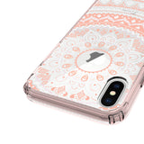 New iPhone X Xs Max XR 8 7 6 6s Plus Mandala Pattern Clear Print Cover Case