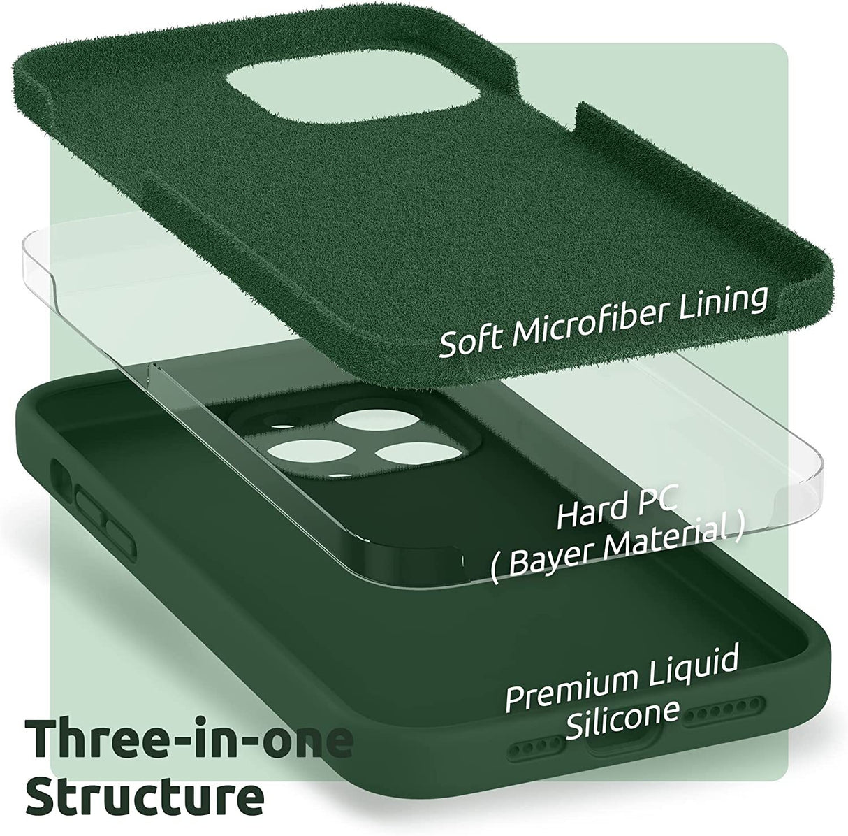 iPhone Case 17 16 15 14 12 11 13 Pro Max XR Mini Plus Shockproof Silicone Cover
