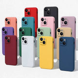 iPhone Case 17 16 15 14 12 11 13 Pro Max XR Mini Plus Shockproof Silicone Cover
