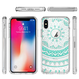 New iPhone X Xs Max XR 8 7 6 6s Plus Mandala Pattern Clear Print Cover Case - Extra Image