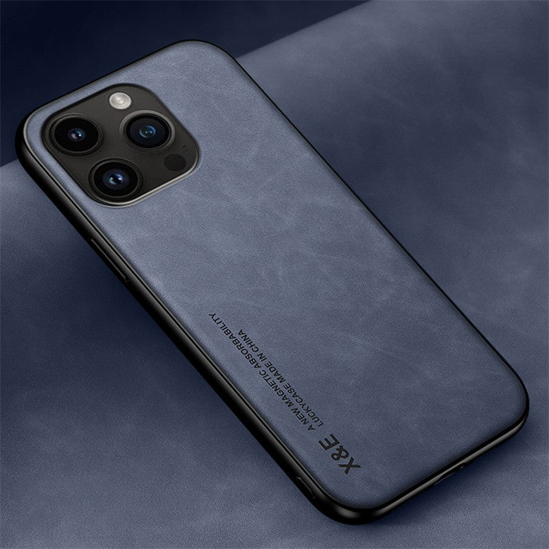 Leather Case For iPhone 17 Air 16 16e 15 14 13 12 Mini 11 Pro Max X SE 8 7 Cover