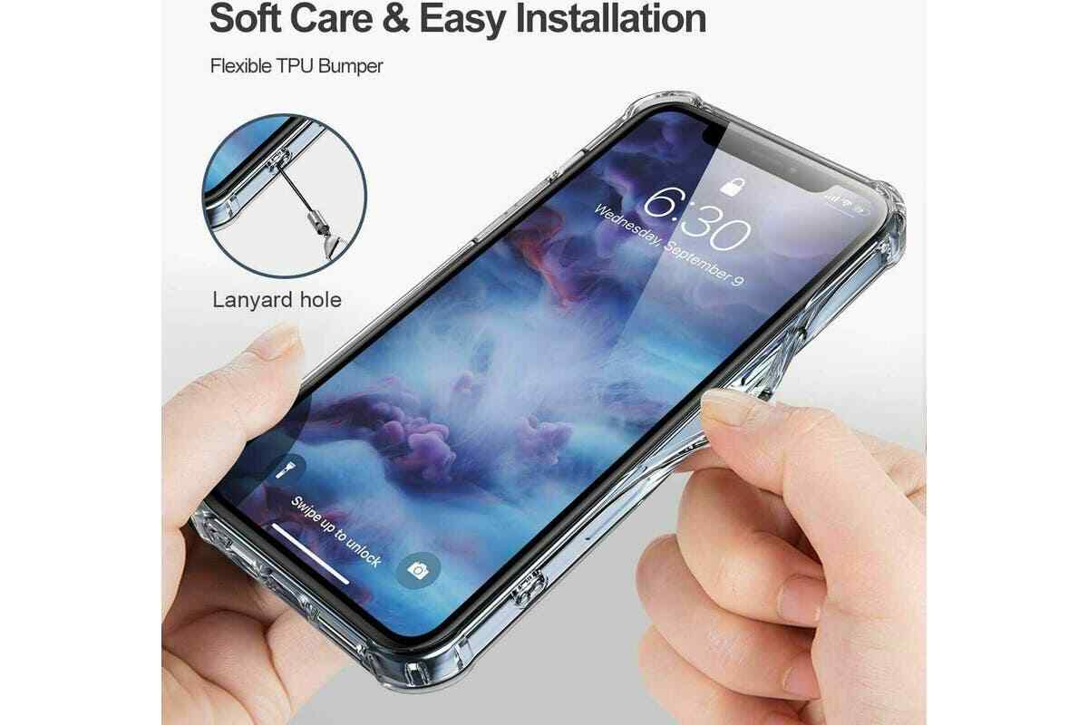 Clear Shockproof Bumper Back Case Cover For iPhone 14 13 12 11 Pro Plus MAX XR