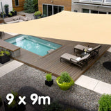 Wallaroo Square Shade Sail - 9m x 9m - Sand - Extra Image
