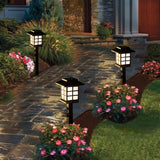 EMITTO 6x LED Solar Power Garden Lights - Close-Up Angle