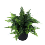 Small Potted Artificial Persa Boston Fern Plant UV Resistant 20cm - Side View