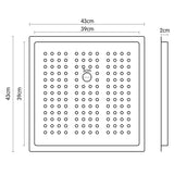 Stainless Steel Sink Colander 430 x 430mm - Rear View