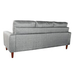 Sarantino Linen Corner Sofa Couch Lounge Adjustable Chaise - Grey