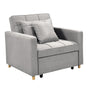 Suri 3-in-1 Convertible Sofa Chair Bed Lounger by Sarantino Light Grey