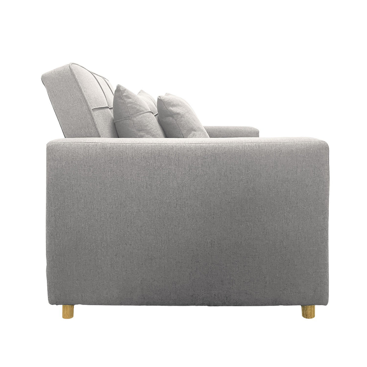 Suri 3-in-1 Convertible Sofa Chair Bed Lounger by Sarantino Light Grey