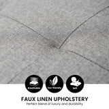 Sarantino 3-Seater Corner Sofa Bed Storage Lounge Chaise Couch Grey - Extra Image