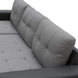 Sarantino 3-Seater Corner Sofa Bed Storage Lounge Chaise Couch Grey - Low Angle
