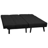 Sarantino 3-Seater Corner Sofa Bed Lounge Chaise Couch - Black - Top-Down View