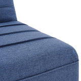 Sarantino 3 Seater Modular Linen Fabric Sofa Bed Couch - Dark Blue - Extra Image