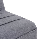 Sarantino 3 Seater Modular Linen Fabric Sofa Bed Couch - Dark Grey - Extra Image