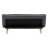 Sarantino 3 Seater Linen Sofa Bed Couch Lounge Futon - Dark Grey - Extra Image