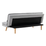 Sarantino 3 Seater Linen Couch Sofa Bed Lounge Futon - Light Grey - Extra Image