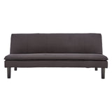 Sarantino 3 Seater Modular Faux Linen Fabric Sofa Bed Couch - Black - Extra Image