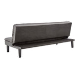 Sarantino 3 Seater Modular Faux Linen Fabric Sofa Bed Couch -Dark Grey - Extra Image