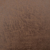 Sarantino Distressed Faux Leather Sofa Bed Couch Lounge - Brown - Extra Image