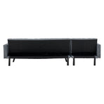 Sarantino 3-Seater Corner Wooden Sofa Bed Lounge Chaise Sofa Grey