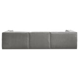 Sarantino Novi 3-Seater Modular Sofa with Ottoman in Grey Non-Slip Bottom Lounge