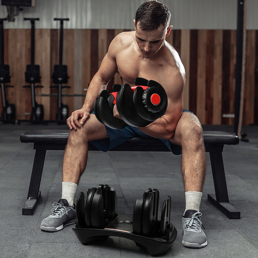 Centra 24kg Adjustable Dumbbell Set Home Gym-2006732825503600647