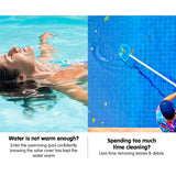 400 Micron Solar Swimming Pool Cover 6.5m x3m - Blue - Top-Down View