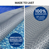 HydroActive QuadCell Swimming Pool Cover 500 Micron 11m x 6.2m - Front View
