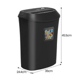 Centurion 25L 12-Sheet Paper Shredder Electric Cross-Cut Home & Office Cutter - Top-Down View