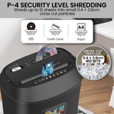 Centurion 25L 12-Sheet Paper Shredder Electric Cross-Cut Home & Office Cutter