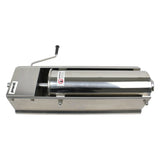 Pronti 5L Sausage Stuffer Stainless Steel with 4 Filling Tubes - Horizontal