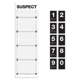 Suck UK Mugshot Height Chart - Close-Up Angle