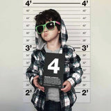 Suck UK Mugshot Height Chart - Front View
