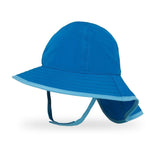 Sunday Afternoon Infant Sun Sprout Hat UPF50+ | Electric Blue Baby (6-12mth) - Side View