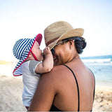 Sunday Afternoon Infant Sun Sprout Hat UPF50+ | Electric Blue Baby (6-12mth) - Front View