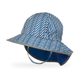 Sunday Afternoon Kids Play Hat UPF50+ | Blue Electric Stripe Medium (2-5yrs) - Front View