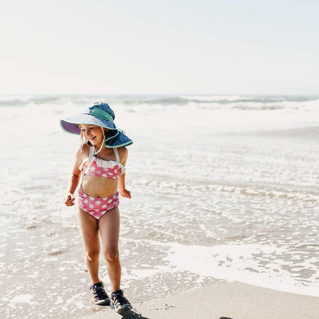 Sunday Afternoon Kids Play Hat UPF50+ | Blue Electric Stripe Medium (2-5yrs)-1954803054901596161