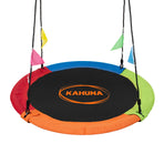 Kahuna Kids 1.2m Tree Saucer Swing Set Round with Hanging Straps 400kg Capacity